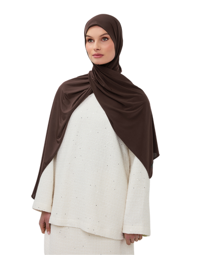Premium Modal Long-Scarf - Chocolate Brown