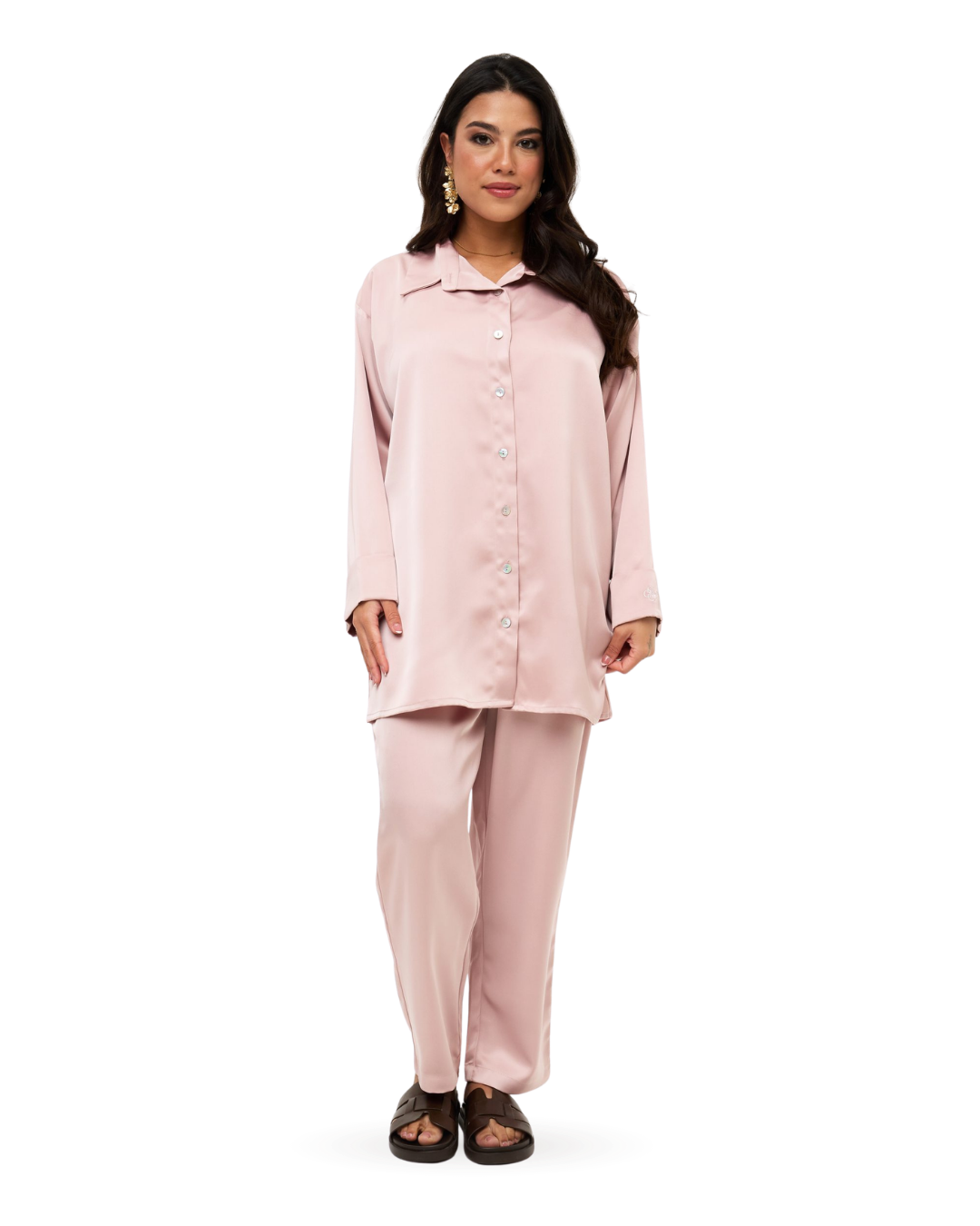 Satin Pants - Petal Blush