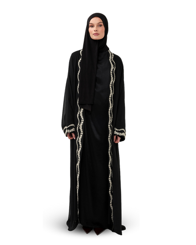 Signature Chiffon Kimono - Noir