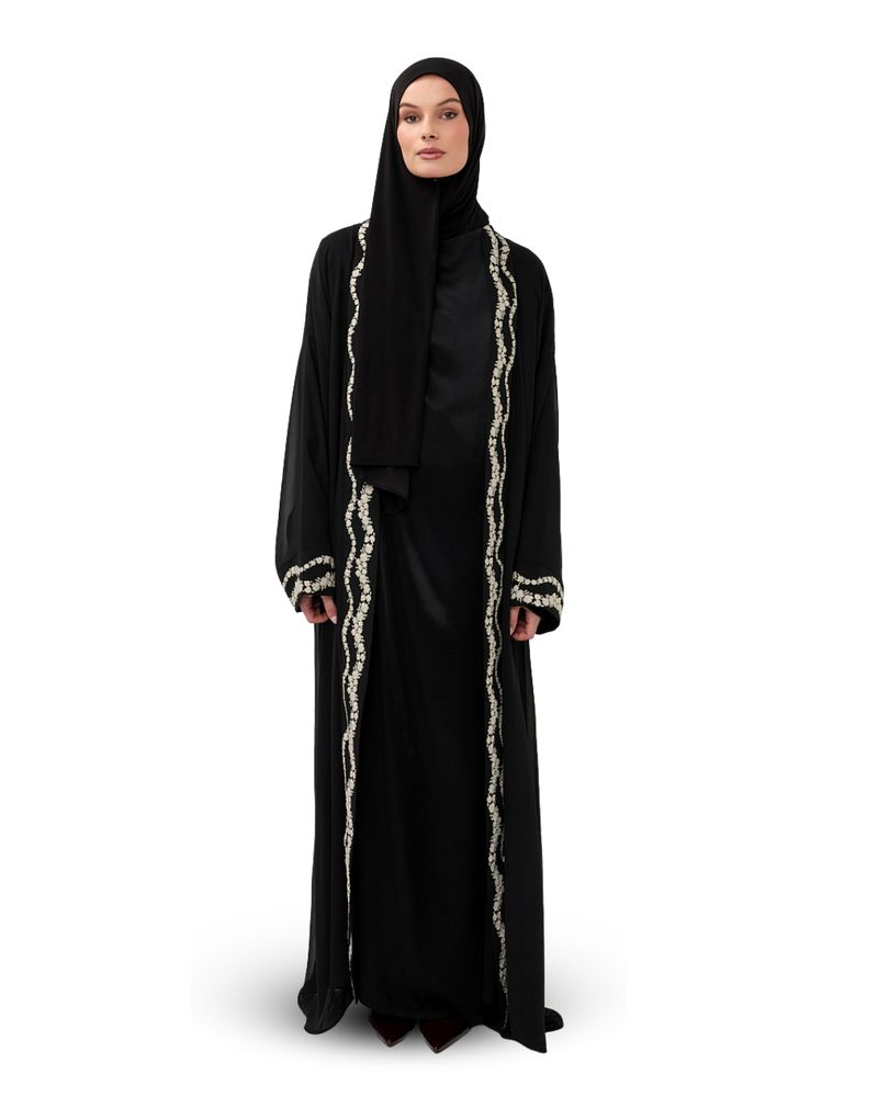 Signature Chiffon Kimono - Noir