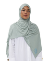 Signature Modal Diamonds Long-Scarf - Bleu Mer