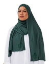 Signature Modal Diamonds Long-Scarf - Emerald