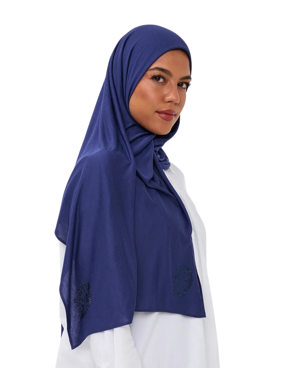 Signature Modal Diamonds Long-Scarf - Imperial Blue