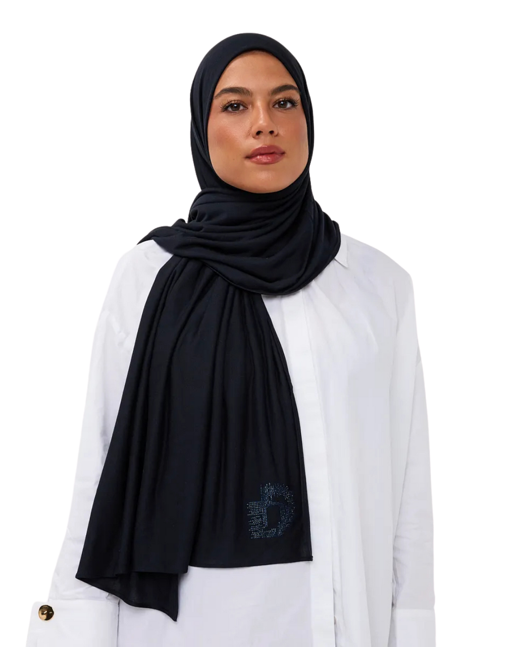 Signature Modal Diamonds Long-Scarf - Onyx