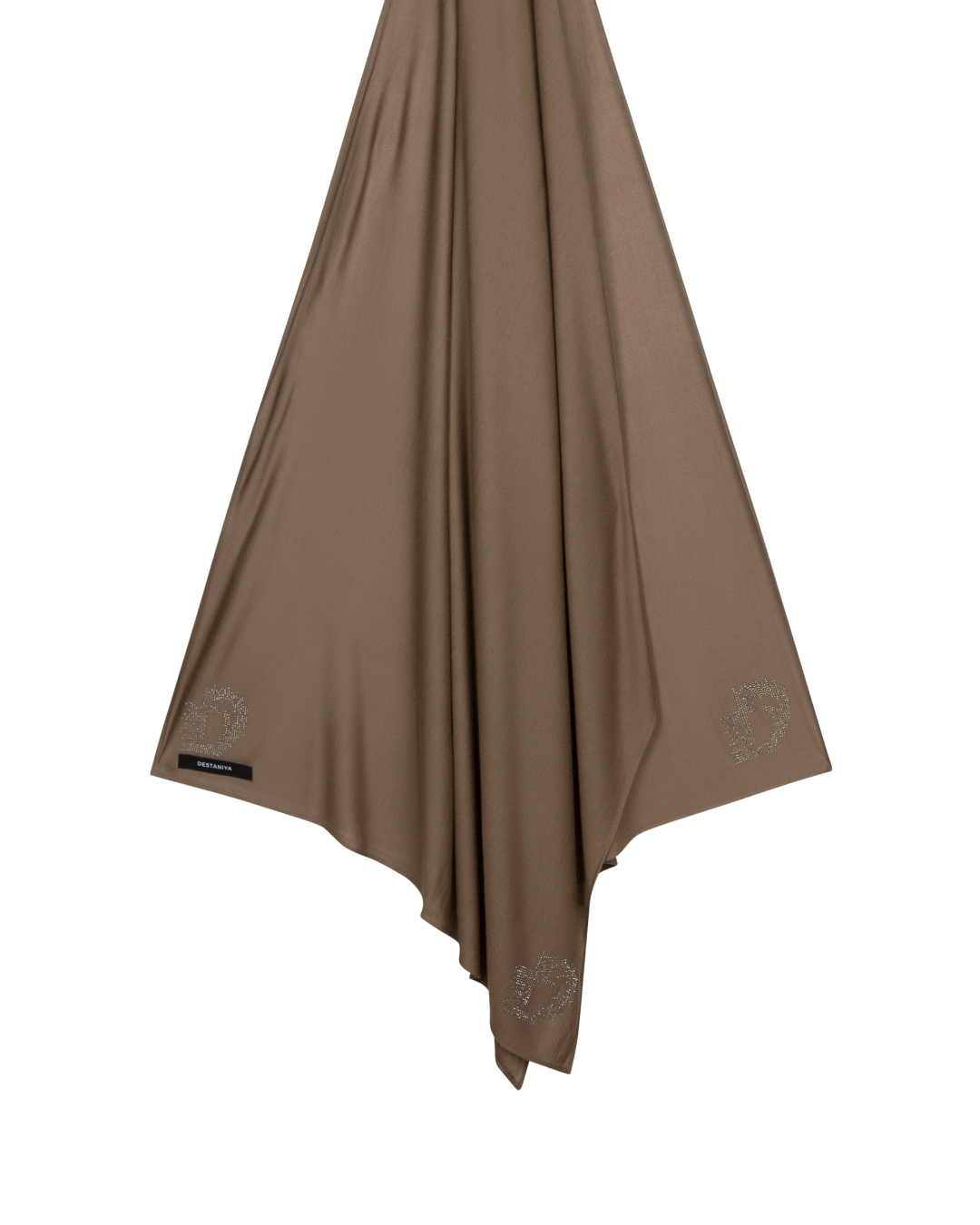 Signature Diamonds Long-Scarf - Stone Brown