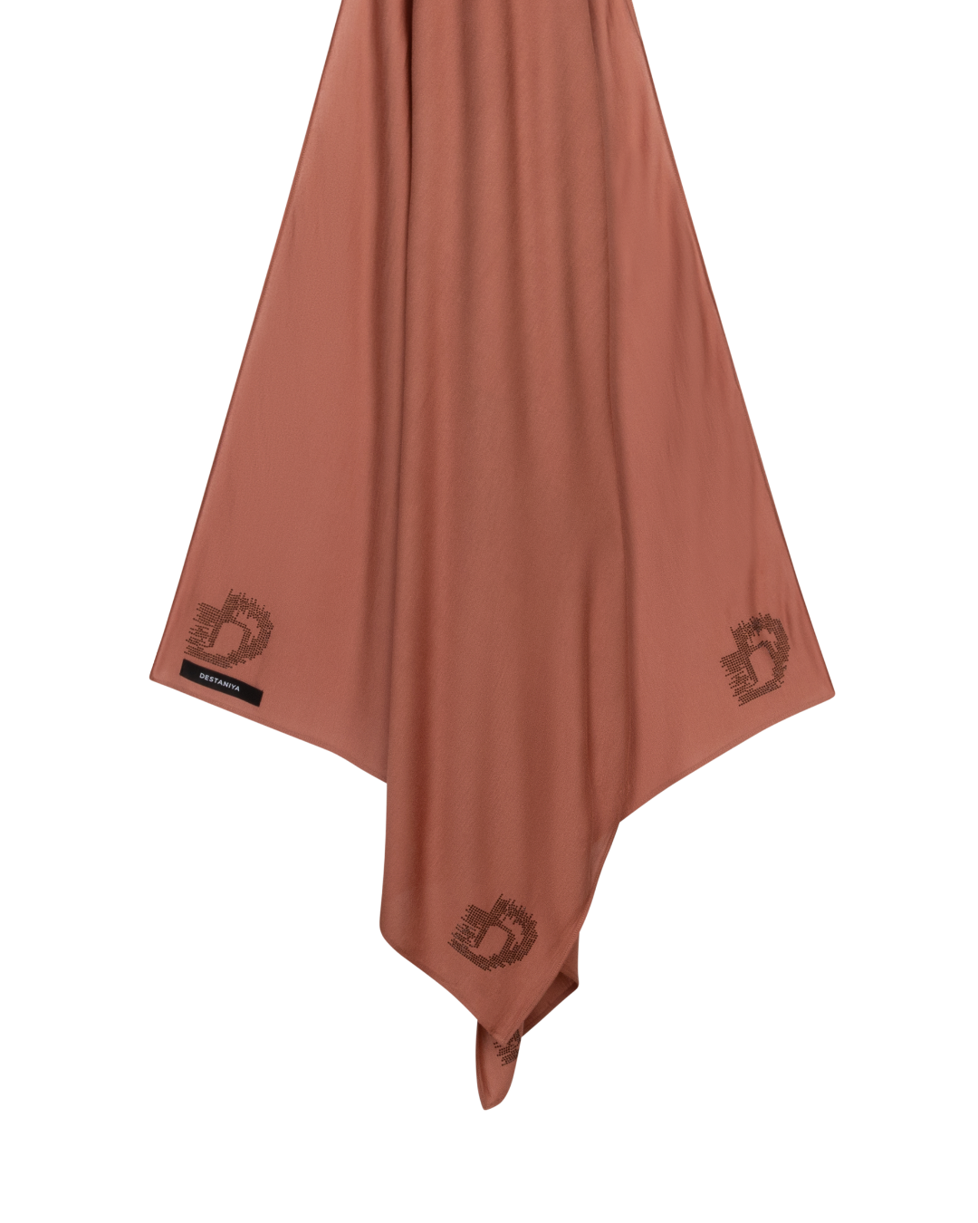 Signature Diamonds Long-Scarf - Terracotta Clay