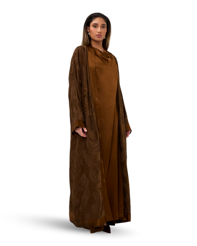 Signature Jaquard Kimono - Golden Amber