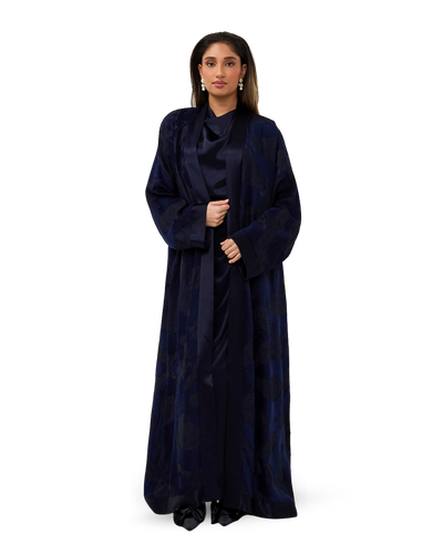Signature Jaquard Kimono - Royal Blue
