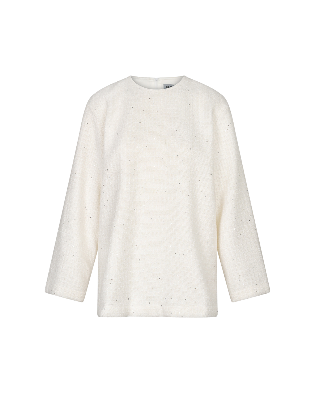 Signature Tweed Blouse - Ivory