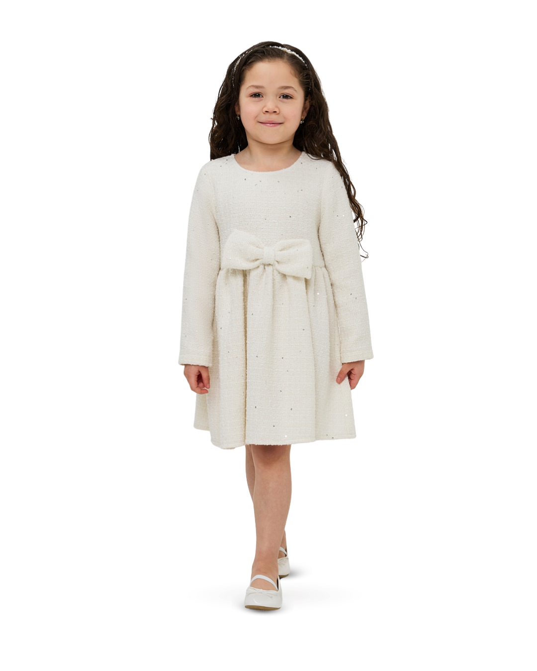 Signature Tweed Mini Dress - Ivory