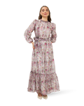 Silky Flower Dress - Rose