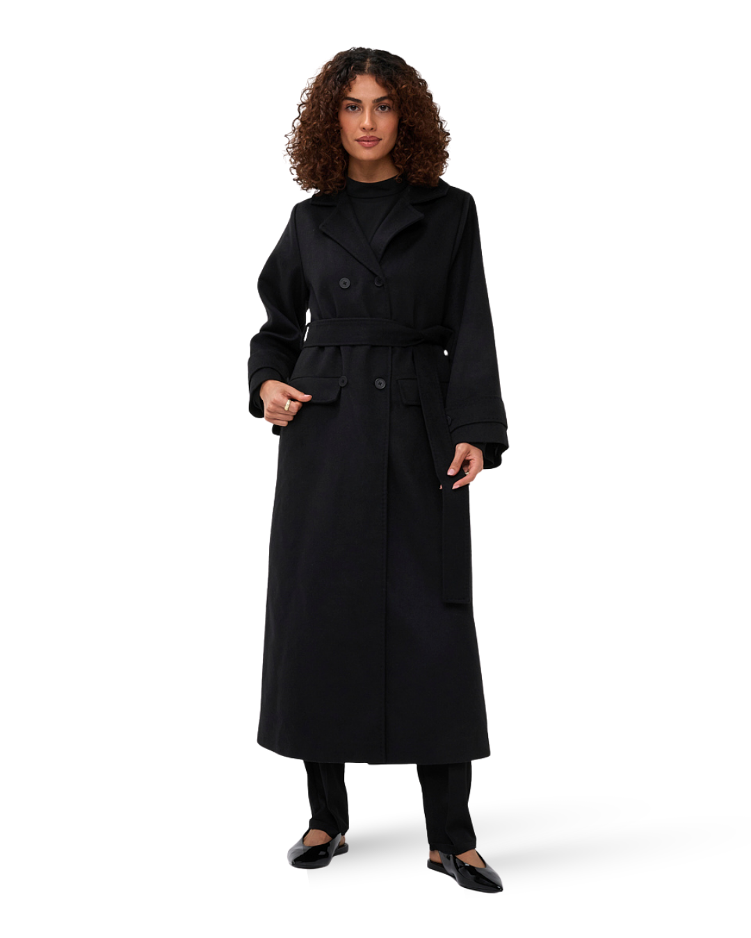 Structured Statement Coat - Black