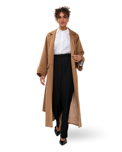 Structured Statement Coat - Camel