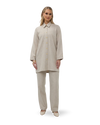 Rechte Tweed Broek - Licht Ecru