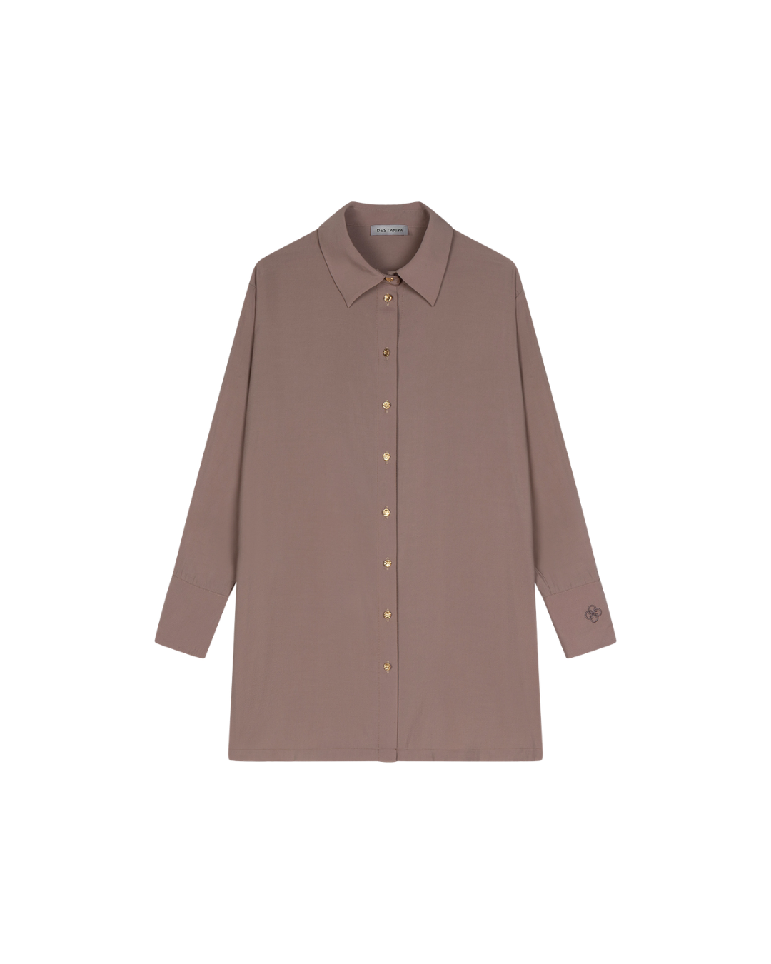 Velin Button-Down Blouse - Mauve