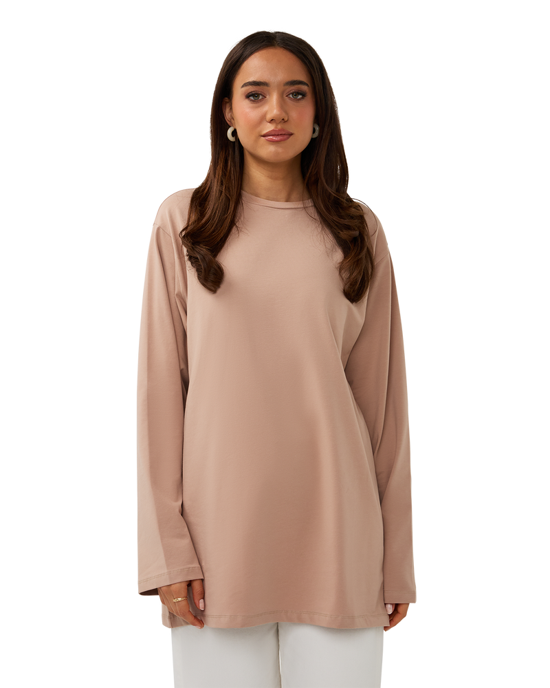 Long-Sleeved Tee Dusty Rose