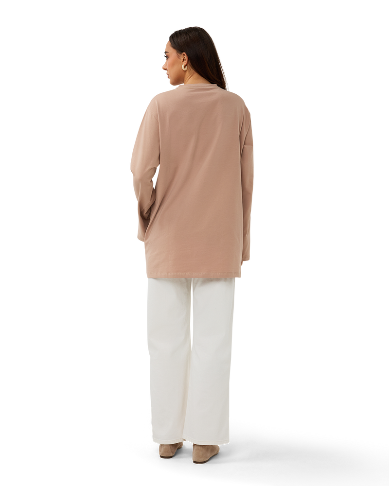 Long-Sleeved Tee Dusty Rose
