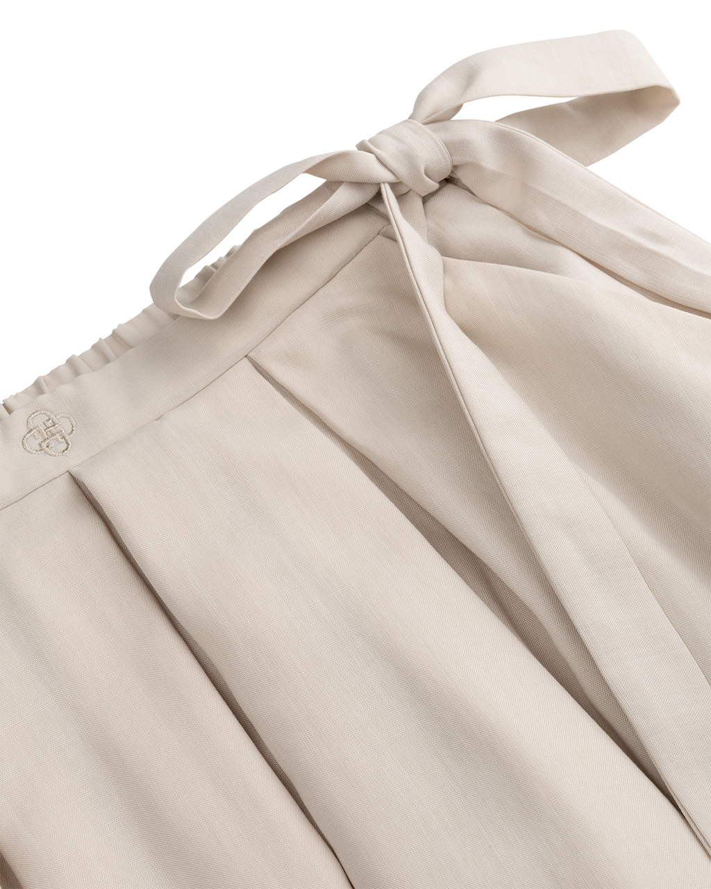 Pleated A-Line Skirt Bone
