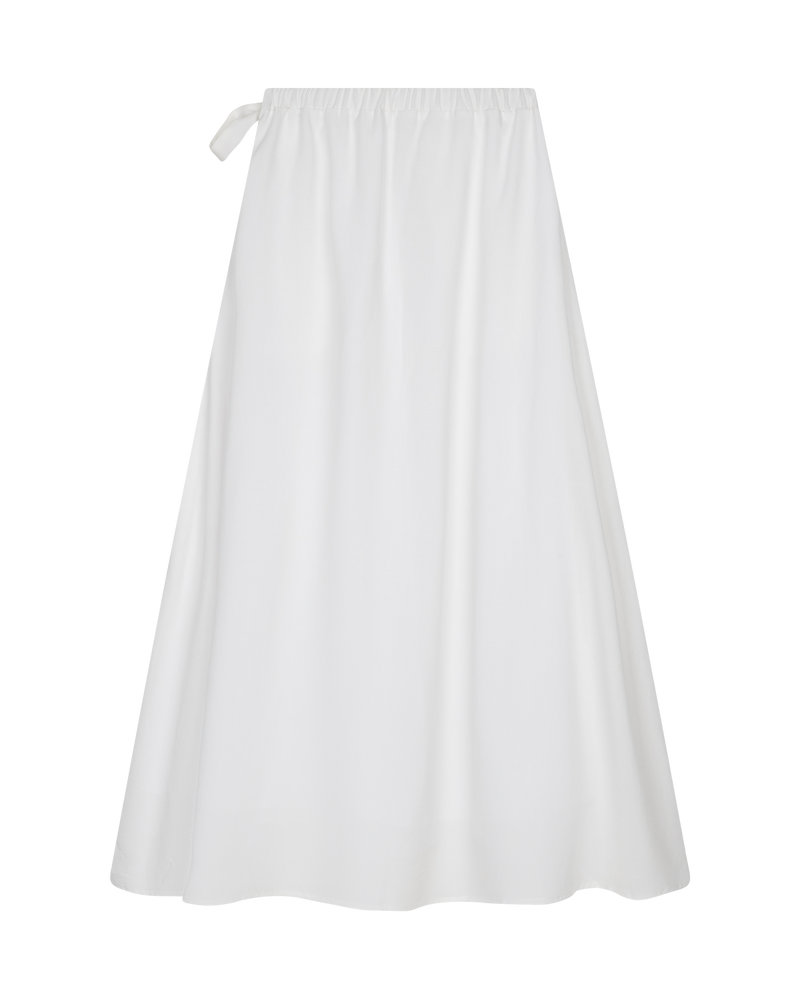 Pleated A-Line Skirt Chalk