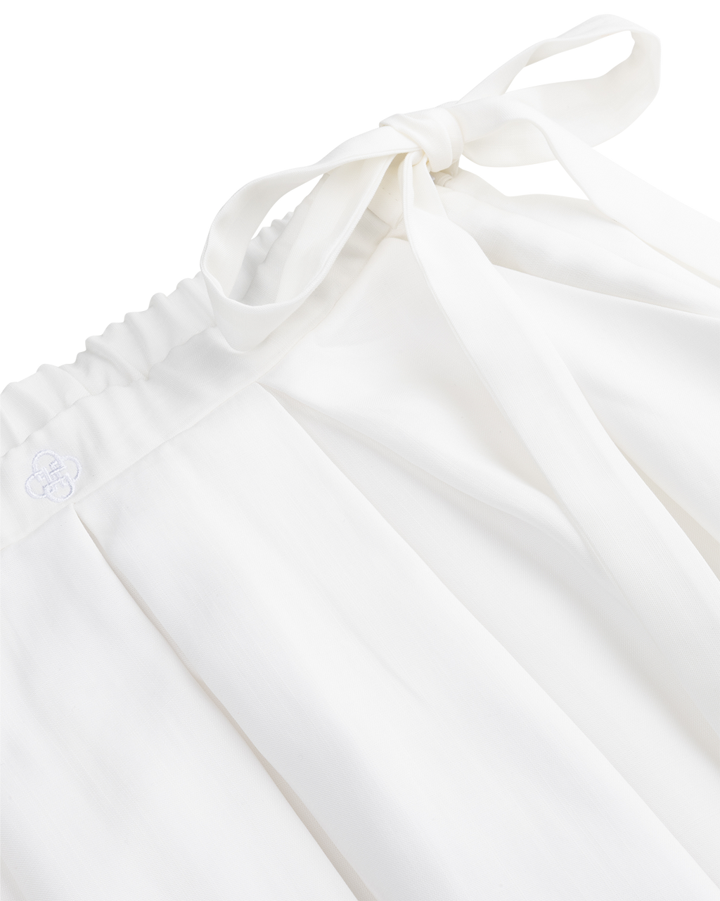 Pleated A-Line Skirt Chalk