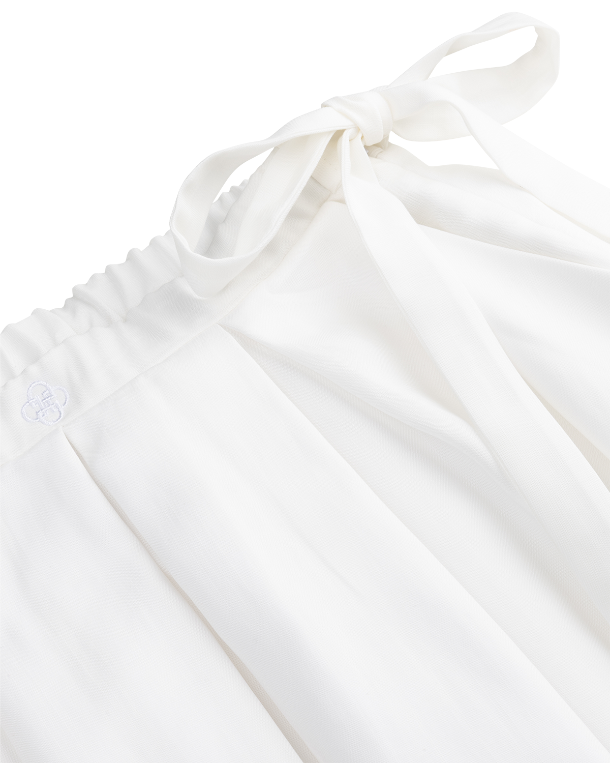 Pleated A-Line Skirt Chalk