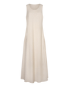 Sleeveless Column Dress Bone
