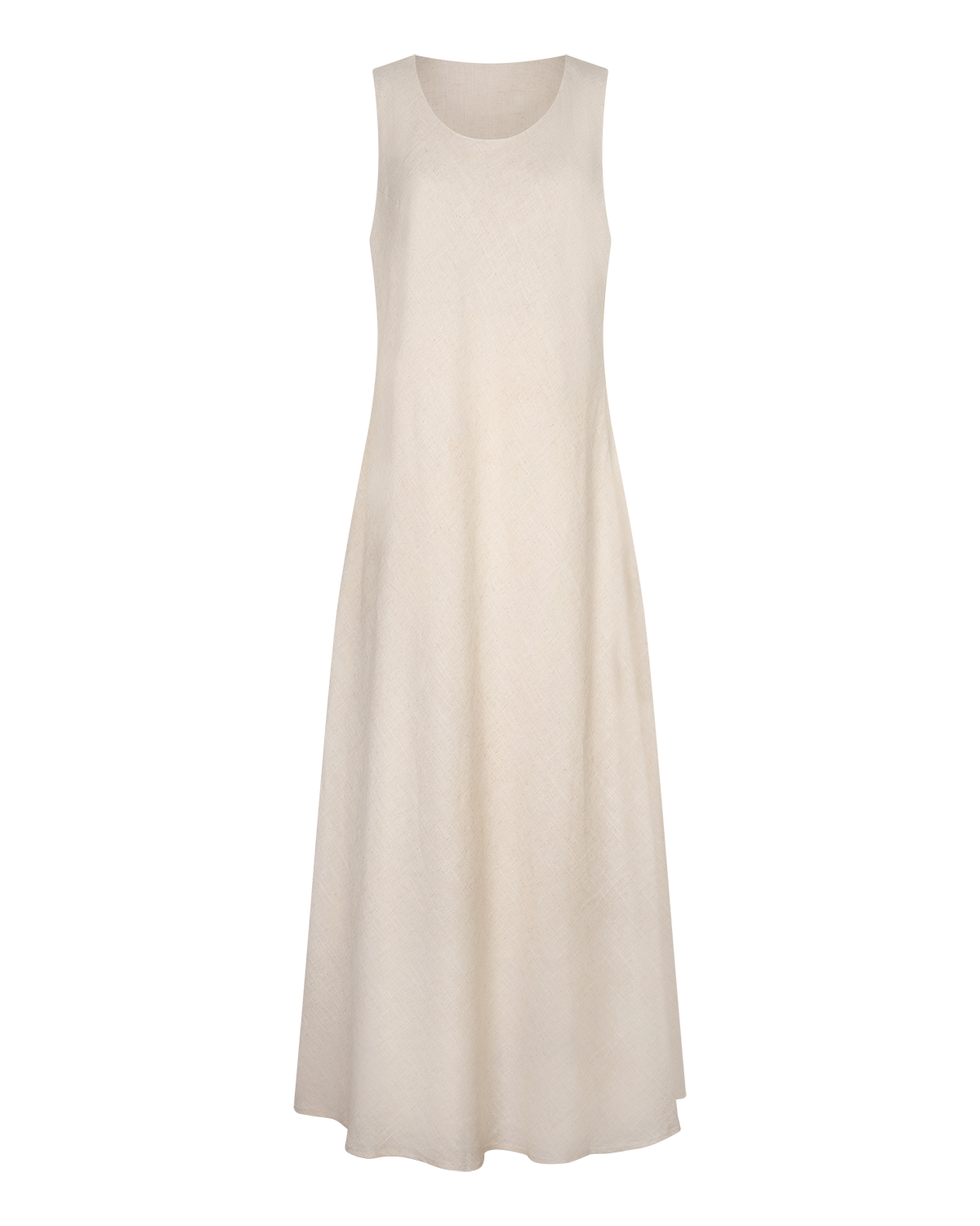 Sleeveless Column Dress Bone