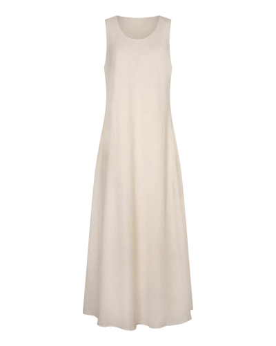 Sleeveless Column Dress Bone