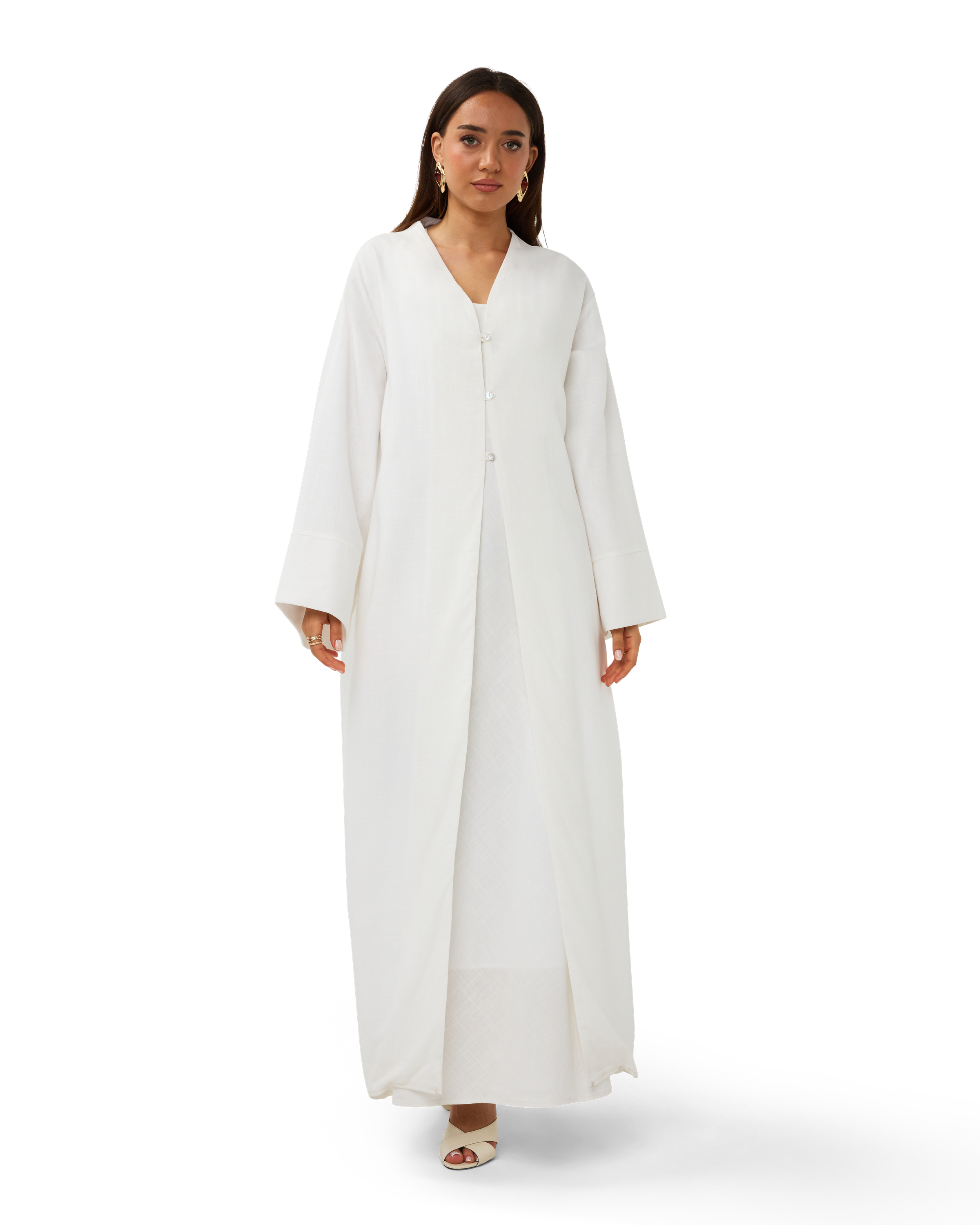 Sleeveless Column Dress Chalk
