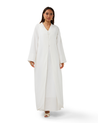 Sleeveless Column Dress Chalk