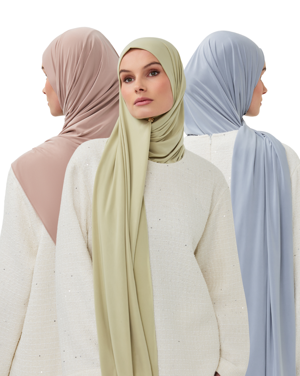 Soft Pastels Premium Modal Long-Scarf Set