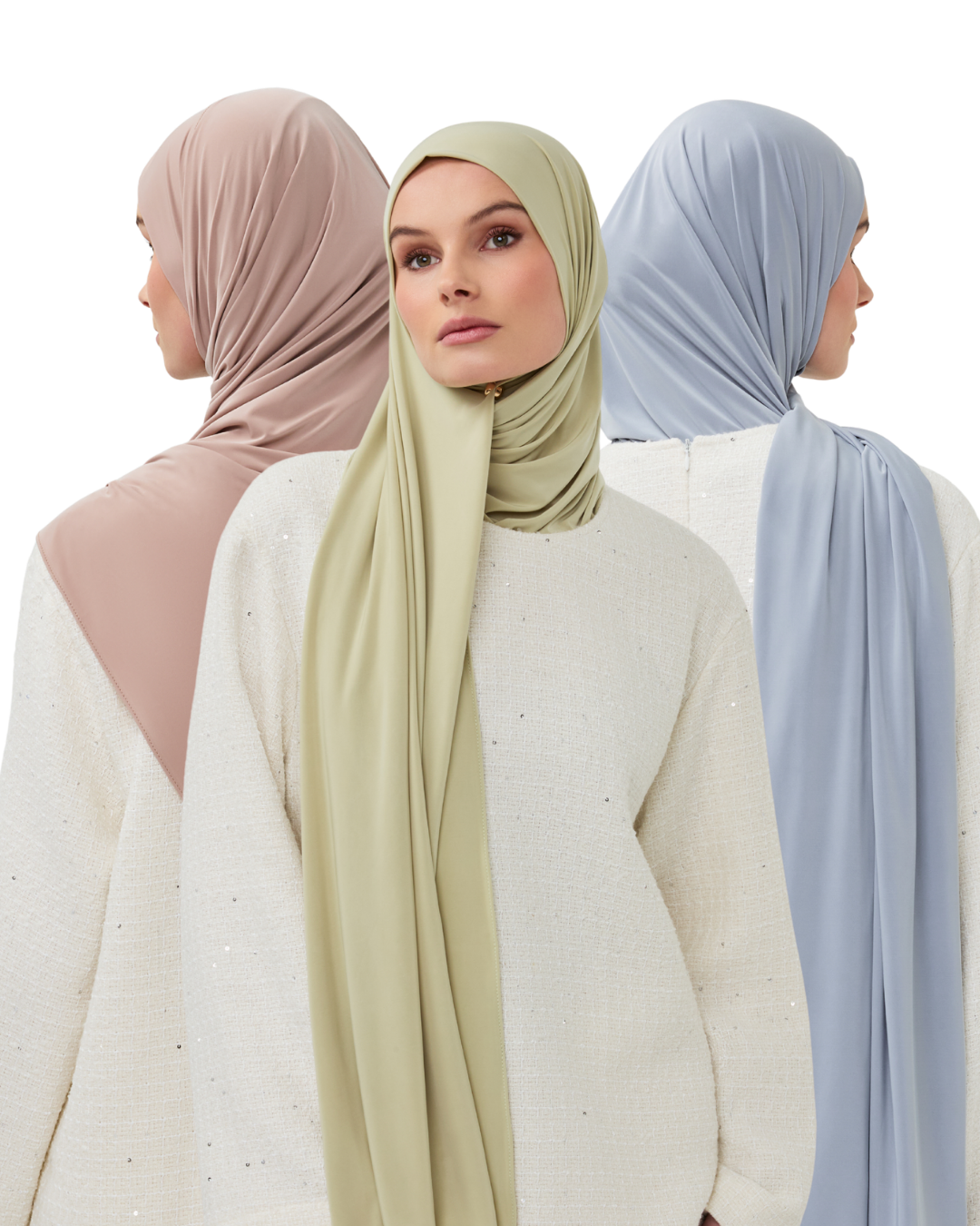 Soft Pastels Premium Modal Long-Scarf Set