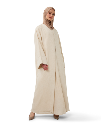 Sleeveless Column Dress Bone