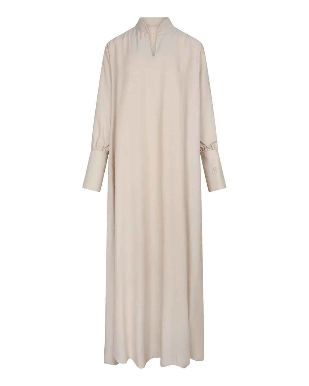 V-Neck Column Dress Bone