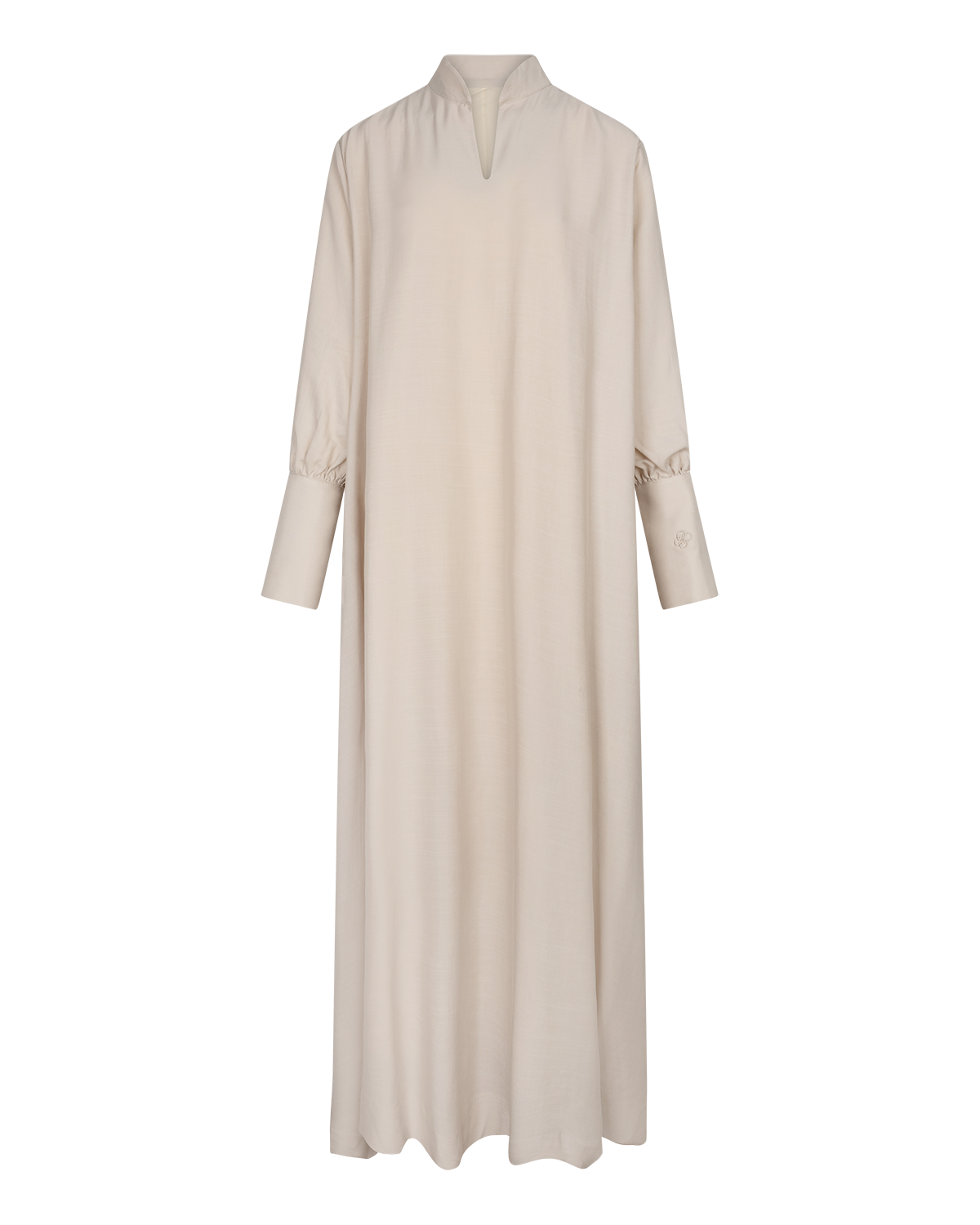 V-Neck Column Dress Bone
