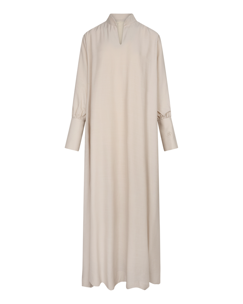 V-Neck Column Dress Bone