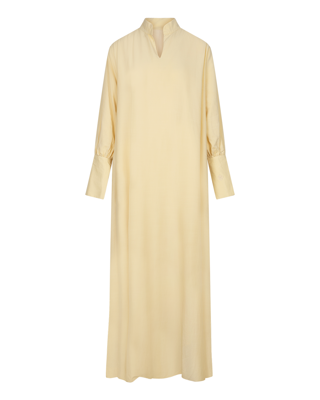 V-Neck Column Dress Butter Yellow