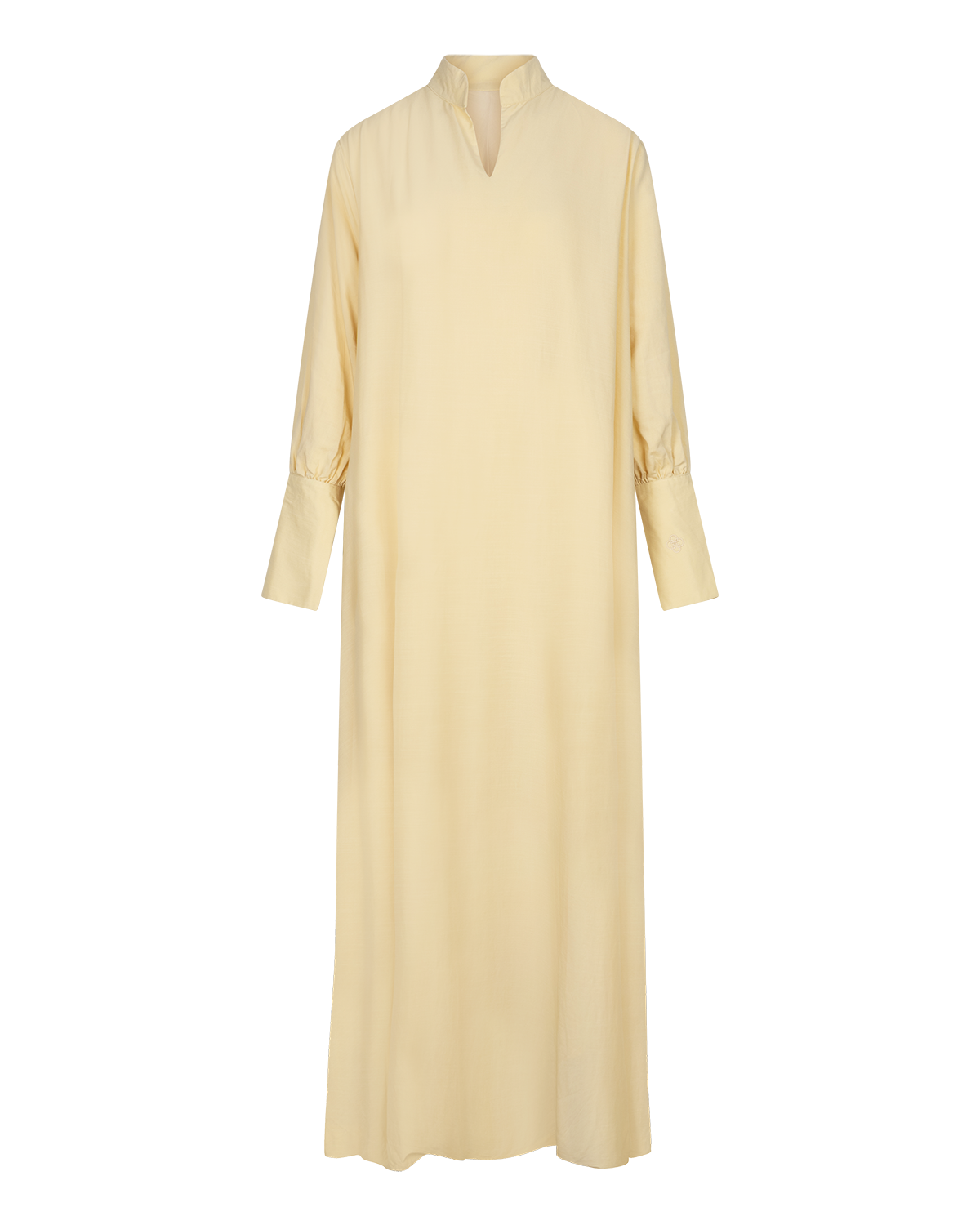 V-Neck Column Dress Butter Yellow