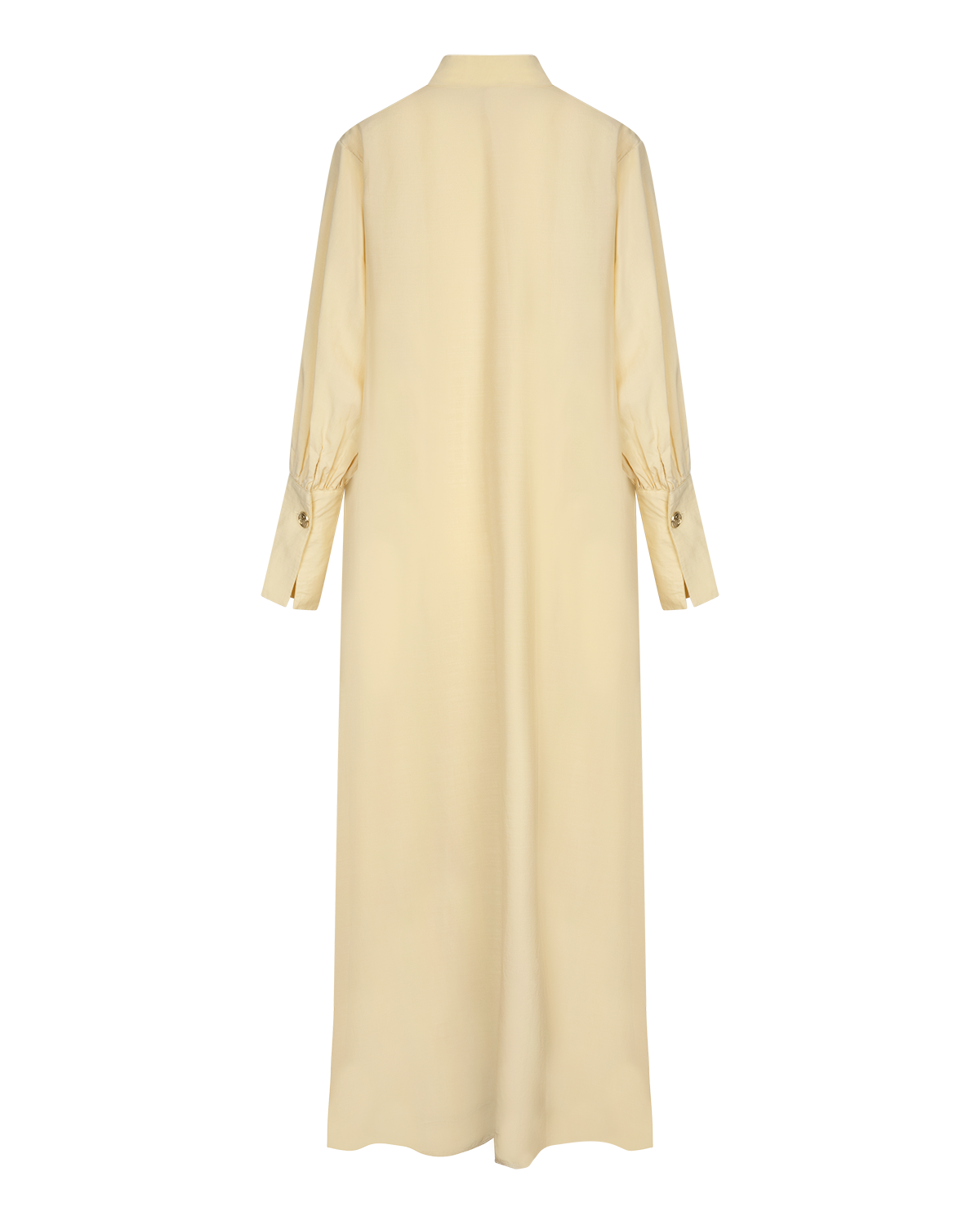 V-Neck Column Dress Butter Yellow