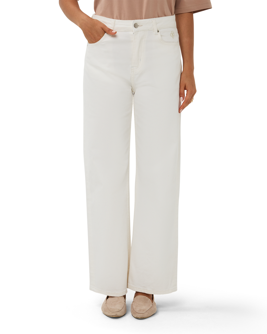 Wide-Leg Jean Chalk