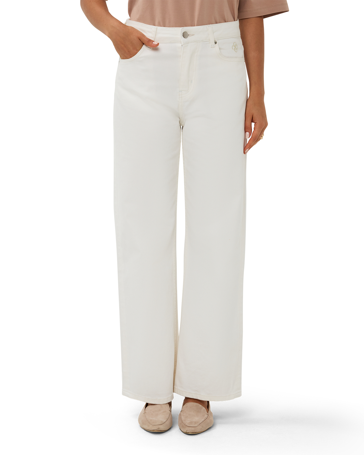 Wide-Leg Jean Chalk
