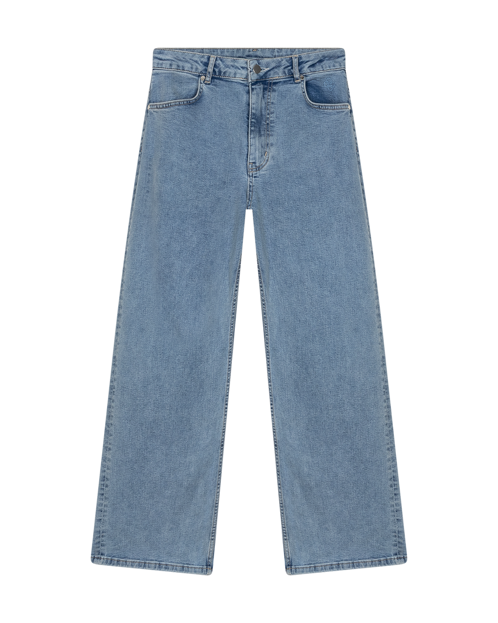 Wide-Leg Jean Faded Indigo