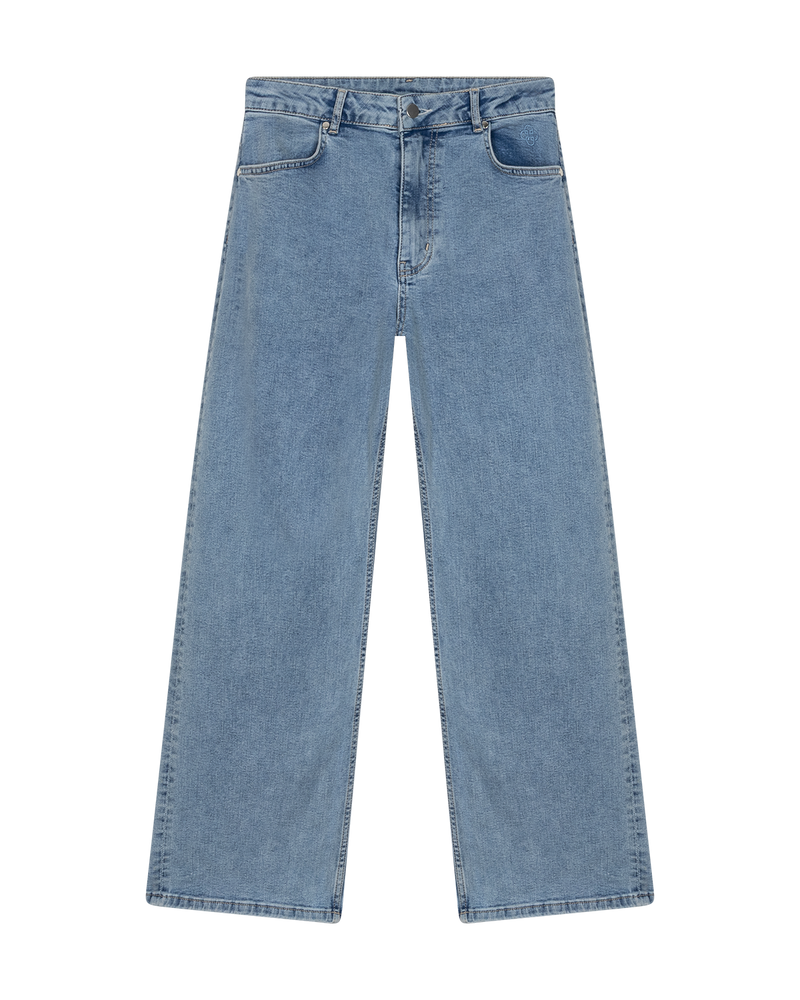 Wide-Leg Jean Faded Indigo