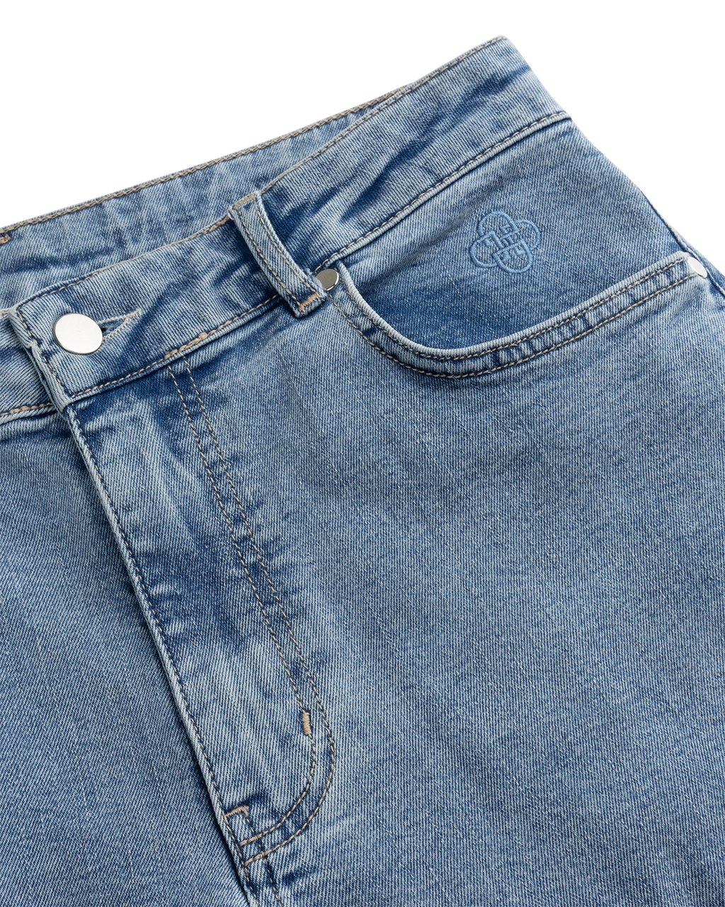 Wide-Leg Jean Faded Indigo