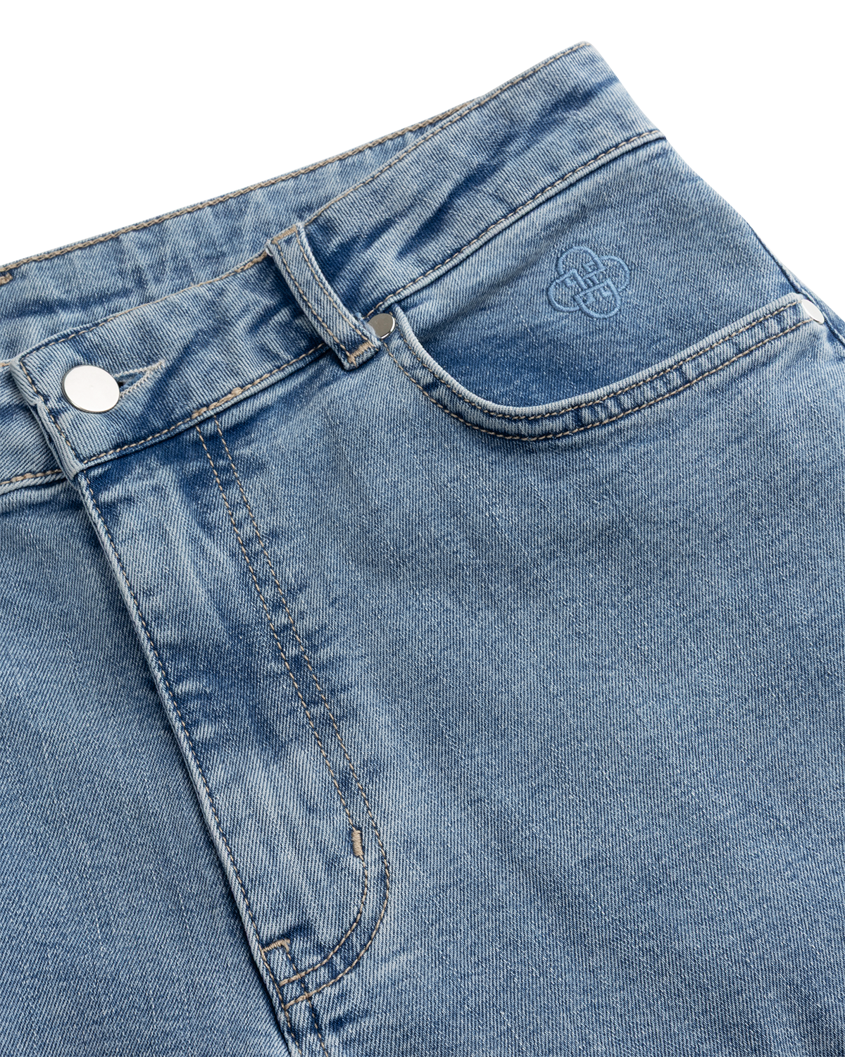 Wide-Leg Jean Faded Indigo