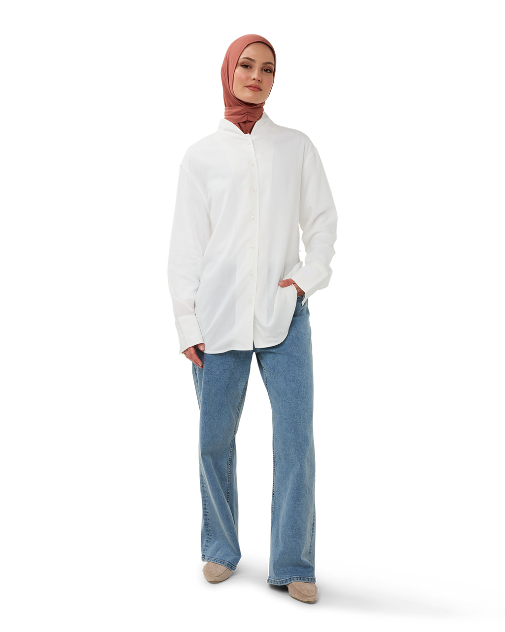 Wide-Leg Jean Faded Indigo