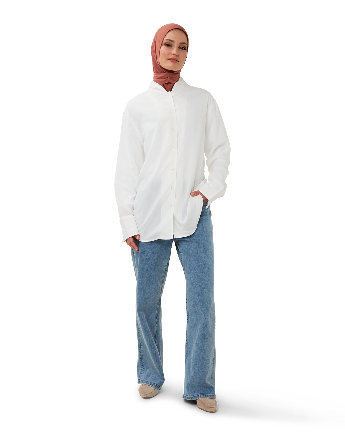 Wide-Leg Jean Faded Indigo