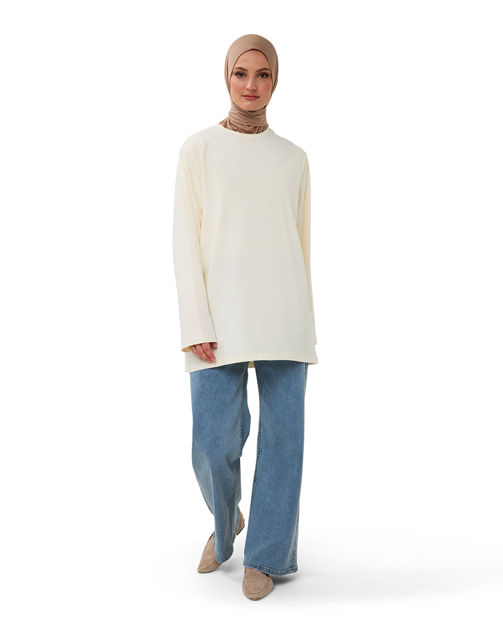 Wide-Leg Jean Faded Indigo