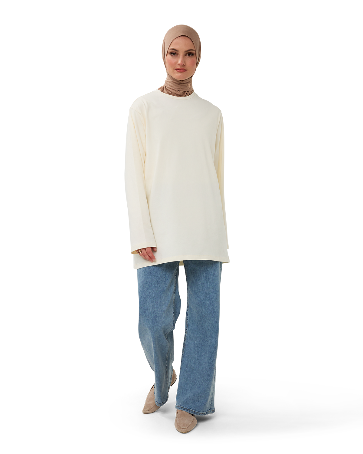 Wide-Leg Jean Faded Indigo