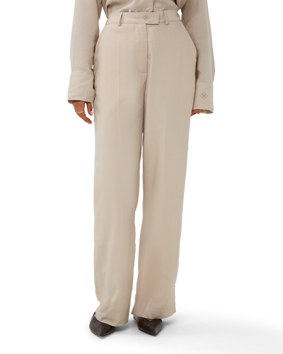 Wide-Leg Trouser Bone